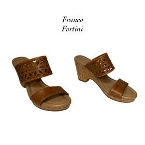 Franco Fortini Leslie Brown Wedges NEW Size 7.5M